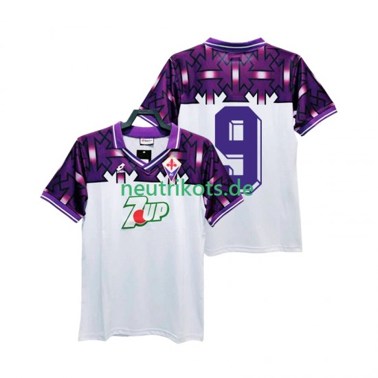 Fußballtrikot AC Florenz 9 1992 1993 Retro Herren Auswärts Kurzarm
