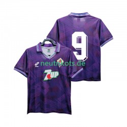 Fußballtrikot AC Florenz 9 1992 1993 Retro Herren Heim Kurzarm