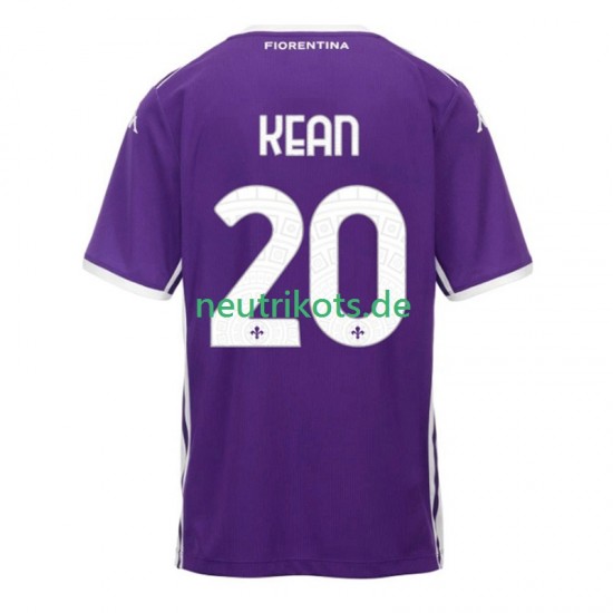 Fußballtrikot AC Florenz Kean 20 Herren Heim 2025-2026 Kurzarm