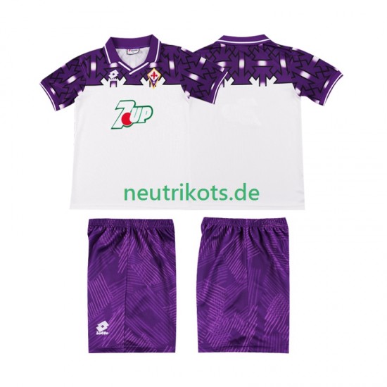 Fußballtrikot AC Florenz 1992 1993 Retro Kinder Auswärts Kurzarm