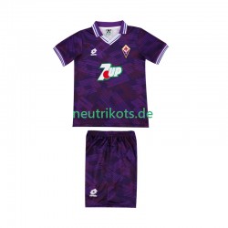 Fußballtrikot AC Florenz 1992 1993 Retro Kinder Heim Kurzarm