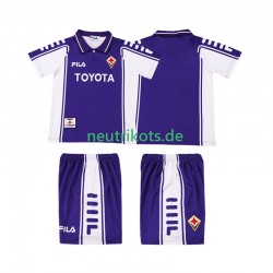 Fußballtrikot AC Florenz 2000 Retro Kinder Heim 1999 Kurzarm