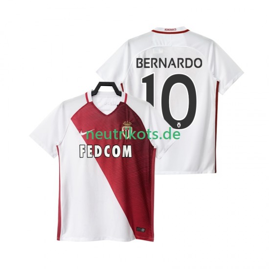 Fußballtrikot AS Monaco BERNARDO 10 2016 2017 Herren Heim Kurzarm
