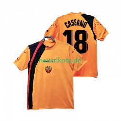 Fußballtrikot AS Rom CASSANO 18 2005 Retro Herren Heim 2006 Kurzarm