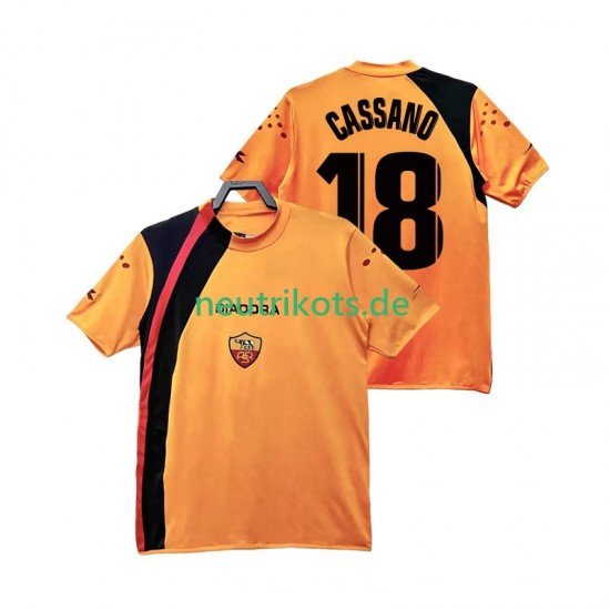 Fußballtrikot AS Rom CASSANO 18 2005 Retro Herren Heim 2006 Kurzarm
