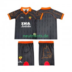 Fußballtrikot AS Rom 2000 Retro Kinder Auswärts 1999 Kurzarm