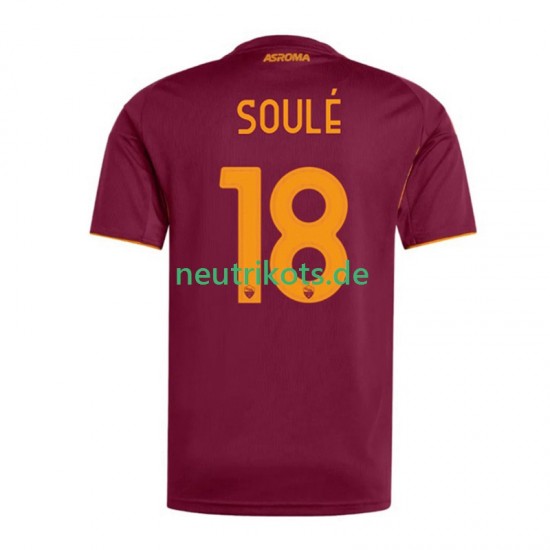 Fußballtrikot AS Rom Soule 18 Herren Heim 2025-2026 Kurzarm