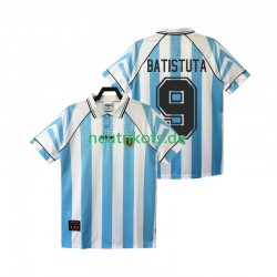 Fußballtrikot Argentinien BATISTUTA 9 1996 1997 Retro Herren Heim Kurzarm