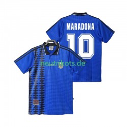 Fußballtrikot Argentinien MARADONA 10 Retro Herren Auswärts 1994 Kurzarm