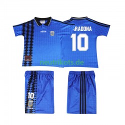 Fußballtrikot Argentinien MARADONA 10 Retro Kinder Auswärts 1994 Kurzarm