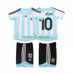 Fußballtrikot Argentinien RIQUELME 10 2007 Retro Kinder Heim 2006 Kurzarm