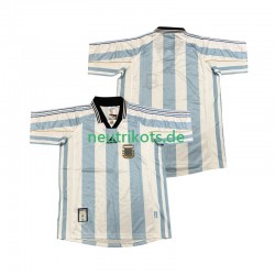 Fußballtrikot Argentinien 1998 Retro Herren Heim Kurzarm