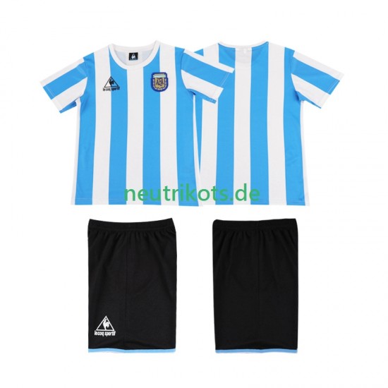Fußballtrikot Argentinien 1986 Retro Kinder Heim Kurzarm