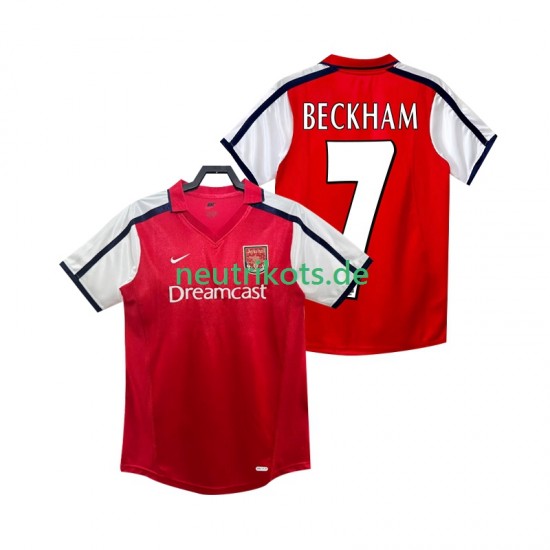 Fußballtrikot Arsenal BECKHAM 7 2001 2002 Retro Herren Heim Kurzarm