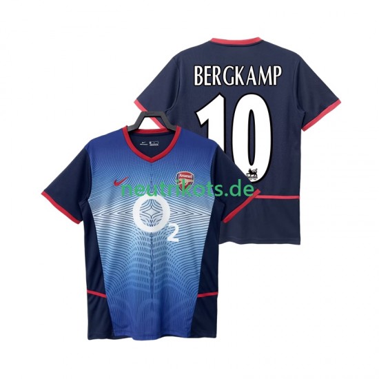 Fußballtrikot Arsenal BERGKAMP 10 2002 Retro Herren Auswärts 2004 Kurzarm