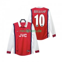 Fußballtrikot Arsenal BERGKAMP 10 1998 Retro Herren Heim 1999 Langarm