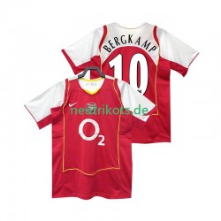 Fußballtrikot Arsenal BERGKAMP 10 2005 Retro Herren Heim 2004 Kurzarm