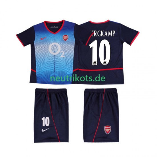 Fußballtrikot Arsenal BERGKAMP 10 2002 Retro Kinder Auswärts 2004 Kurzarm