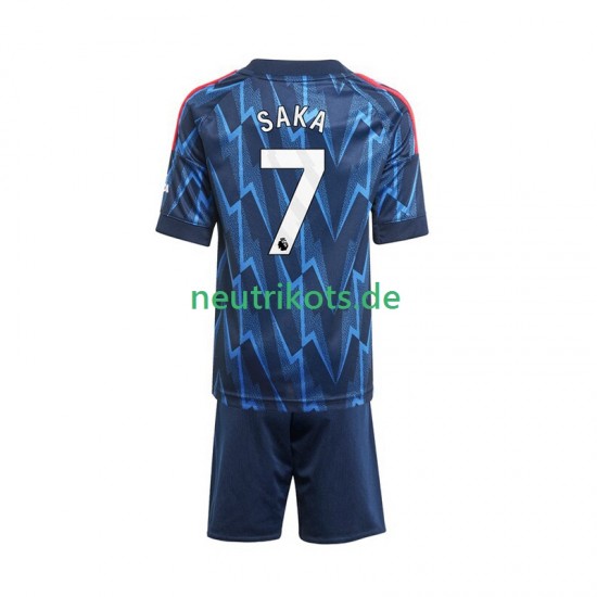 Fußballtrikot Arsenal Bukayo Saka 7 Kinder Auswärts 2025-2026 Kurzarm