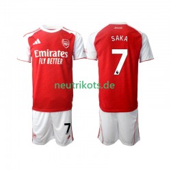 Fußballtrikot Arsenal Bukayo Saka 7 Kinder Heim 2025-2026 Kurzarm