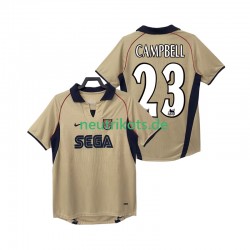 Fußballtrikot Arsenal CAMPBELL 23 2001 2002 Retro Herren Auswärts Kurzarm