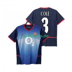 Fußballtrikot Arsenal COLE 3 2002 Retro Herren Auswärts 2004 Kurzarm