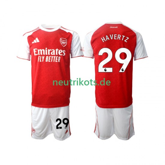 Fußballtrikot Arsenal Kai Havertz 29 Kinder Heim 2025-2026 Kurzarm