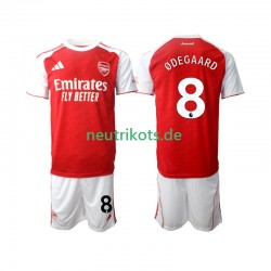 Fußballtrikot Arsenal Martin Odegaard 8 Kinder Heim 2025-2026 Kurzarm
