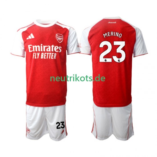 Fußballtrikot Arsenal Merino 23 Kinder Heim 2025-2026 Kurzarm