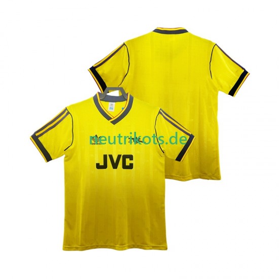 Fußballtrikot Arsenal 1986 1988 Retro Herren Auswärts Kurzarm
