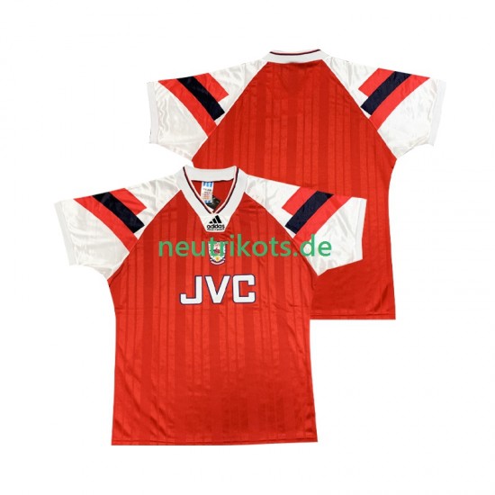 Fußballtrikot Arsenal 1992 Retro Herren Heim 1994 Kurzarm