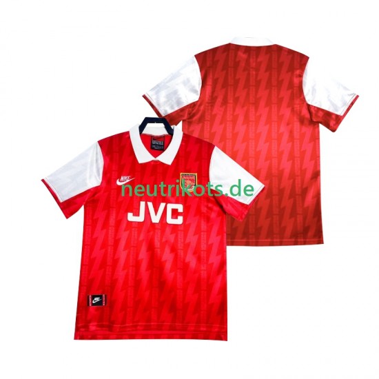 Fußballtrikot Arsenal 1993 Retro Herren Heim 1994 Kurzarm