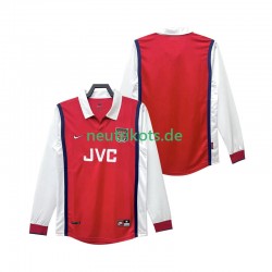 Fußballtrikot Arsenal 1998 Retro Herren Heim 1999 Langarm