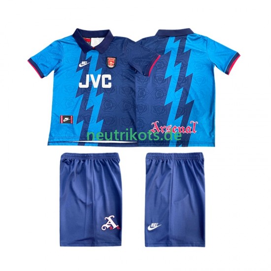 Fußballtrikot Arsenal 1995 1996 Retro Kinder Auswärts Kurzarm