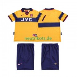 Fußballtrikot Arsenal 1997 Retro Kinder Auswärts 1999 Kurzarm