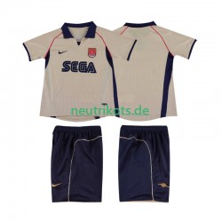 Fußballtrikot Arsenal 2001 2002 Retro Kinder Auswärts Kurzarm