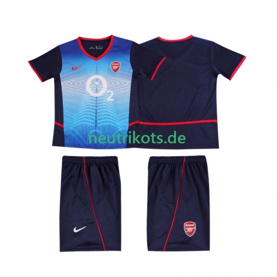 Fußballtrikot Arsenal 2002 Retro Kinder Auswärts 2004 Kurzarm
