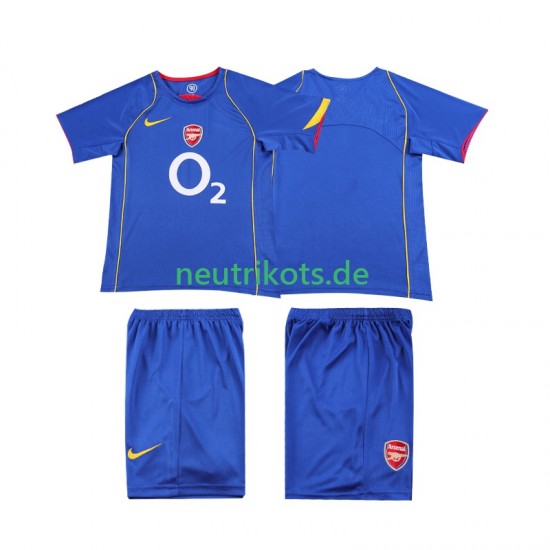 Fußballtrikot Arsenal 2005 Retro Kinder Auswärts 2004 Kurzarm