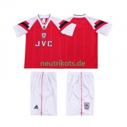 Fußballtrikot Arsenal 1992 Retro Kinder Heim 1994 Kurzarm