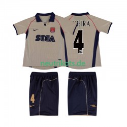 Fußballtrikot Arsenal VIEIRA 4 2001 2002 Retro Kinder Auswärts Kurzarm
