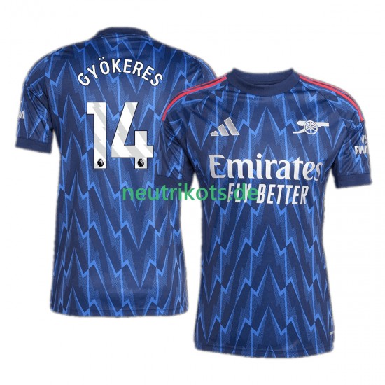 Fußballtrikot Arsenal Viktor Gyokeres 14 Herren Auswärts 2025-2026 Kurzarm