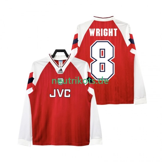 Fußballtrikot Arsenal WRIGHT 8 192 Retro Herren Heim 1994 Langarm
