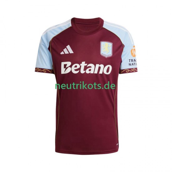 Fußballtrikot Aston Villa Herren Heim 2025-2026 Kurzarm