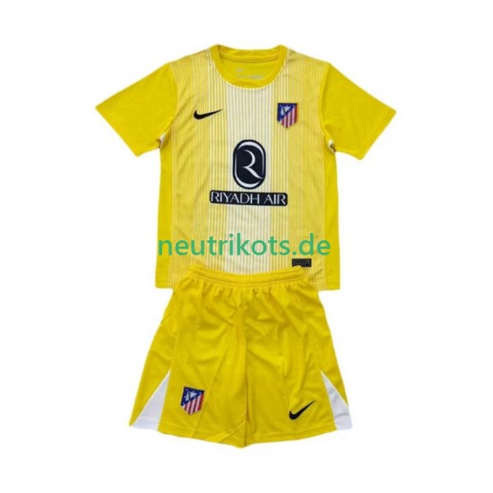 Fußballtrikot Atlético Madrid Torwart Kinder Heim 2025-2026 Kurzarm