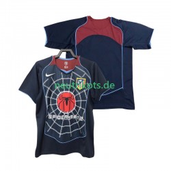 Fußballtrikot Atlético Madrid 2005 Retro Herren Auswärts 2004 Kurzarm