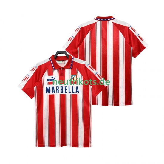Fußballtrikot Atlético Madrid 1995 Retro Herren Heim 1994 Kurzarm