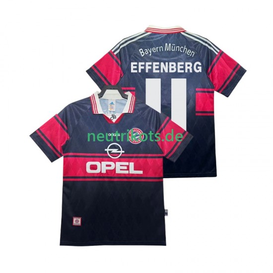 Fußballtrikot FC Bayern München Effenberg 11 1997 Retro Herren Heim 1999 Kurzarm