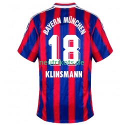 Fußballtrikot FC Bayern München Klinsmann 18 1995 1997 Retro Herren Heim Kurzarm