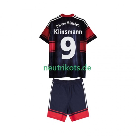 Fußballtrikot FC Bayern München Klinsmann 9 1997 Retro Kinder Heim 1999 Kurzarm