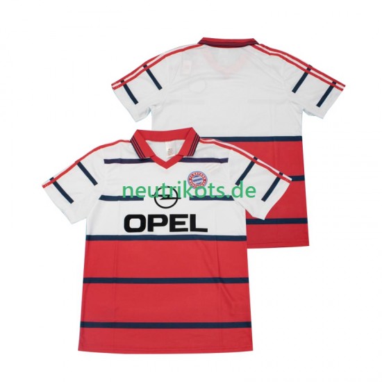 Fußballtrikot FC Bayern München 1998 Retro Herren Auswärts 1999 Kurzarm